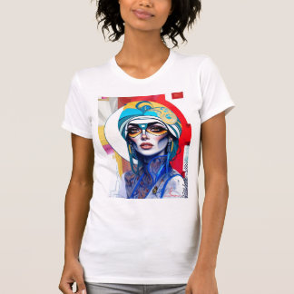 Abstrakt Porträtt design T Shirt