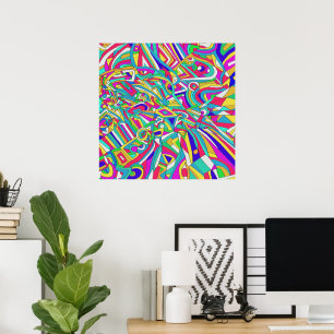 Abstrakt Porträtt Poster