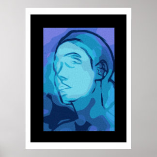 abstrakt porträtt poster