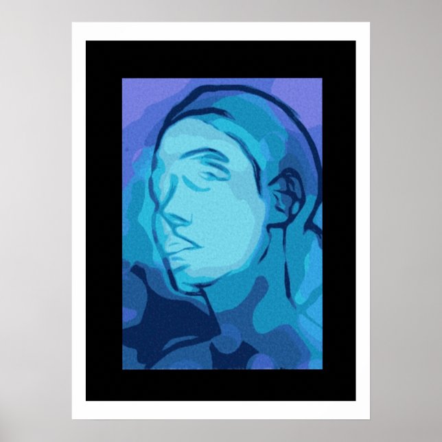 abstrakt porträtt poster (Framsidan)