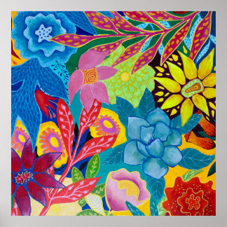 Abstrakt Poster blomma