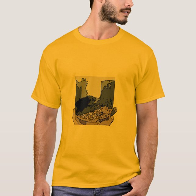Abstrakt prärieVoleutslagsplats Tee Shirt (Framsida)