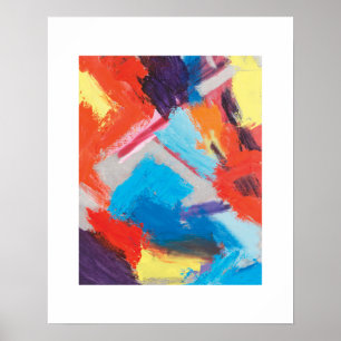 Abstrakt primära färger poster