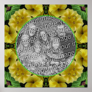 Abstrakt Primrose Flowers Skapar ditt eget foto Poster