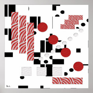 Abstrakt proportionerar trycket poster