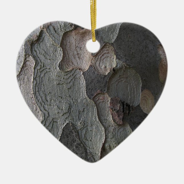 Abstrakt prydnad för trädskällmakro julgransprydnad keramik (Framsidan)