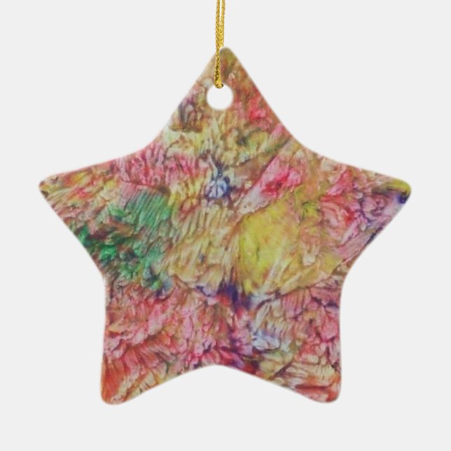 abstrakt prydnad julgransprydnad keramik (Framsidan)