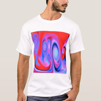 Abstrakt psychedelic colouful neon röker t shirt