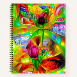 Abstrakt Psychedelic Flowers