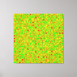 Abstrakt Psychedelic Geometric Mönster Canvastryck