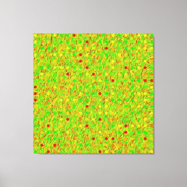 Abstrakt Psychedelic Geometric Mönster Canvastryck (Framsida)