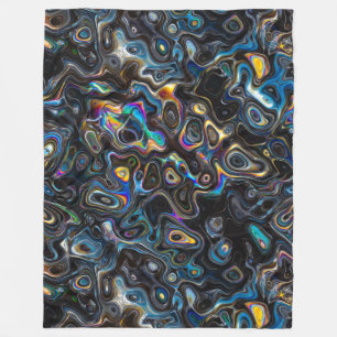 Abstrakt Psychedelic Mönster Fleecefilt