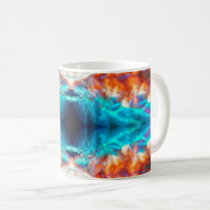 Abstrakt psychedelic mönster kaffemugg