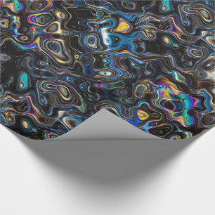 Abstrakt Psychedelic Mönster Presentpapper