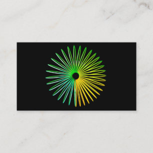 Abstrakt Psychedelic optisk illusionaffär Visitkort