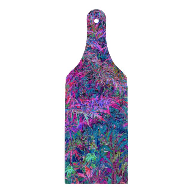 Abstrakt Psychedelic Rainbow Färg Foliage Garden (Framsidan)