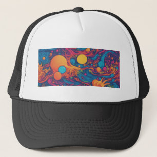 Abstrakt Psychedelic Rymden Sci-Fi Keps