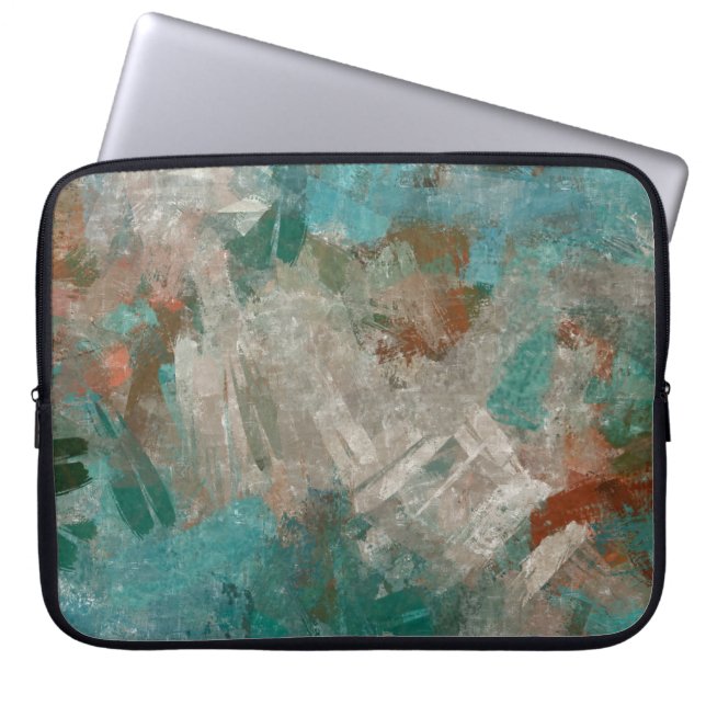 Abstrakt Psychedelic Strokes Struktur. Laptop Fodral (Framsidan)