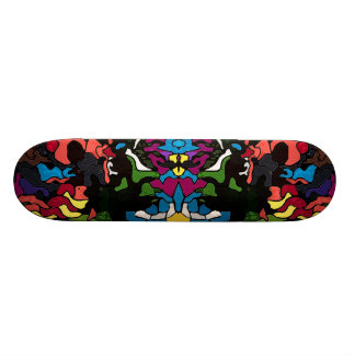 Abstrakt psychedelic trippy Medusadesign Skateboard Bräda 21,5 Cm