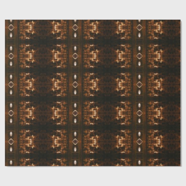 Abstrakt Psychedelic Wrapping Papper Presentpapper (Platt)