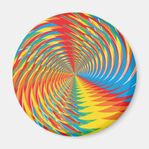 Abstrakt/Psykedeliskt Radial Mönster: Magnet