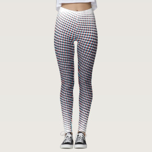 Abstrakt Pulscirkel med halvton Leggings