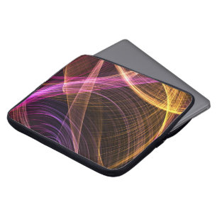 ABSTRAKT purpurfärgade och guld- laptop sleeve