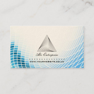 Abstrakt pyramidlogotypvisitkort visitkort