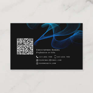 Abstrakt QR-kodnätverk social media Modern Bu Visitkort