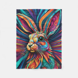 ABSTRAKT RABBIT BLANKET FLEECEFILT