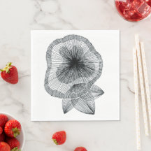 Abstrakt Radial Linje Konst Blomma Botaniska Serve