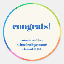 Abstrakt Rainbow Anpassningsbar Studenten Grattisa