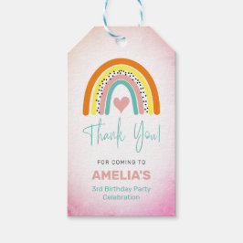 Abstrakt Rainbow Flick kalas Tack Presentetikett