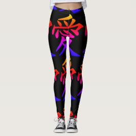 Abstrakt Rainbow Leggings