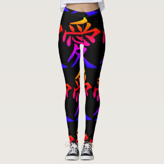Abstrakt Rainbow Leggings