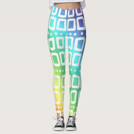 Abstrakt Rainbow Leggings