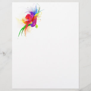 Abstrakt Rainbow Lorikeet Paint Splatters