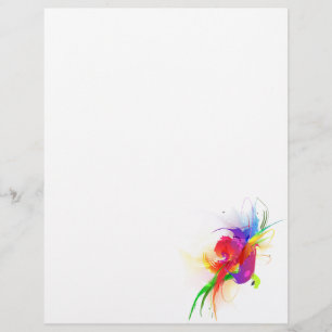 Abstrakt Rainbow Lorikeet Paint Splatters