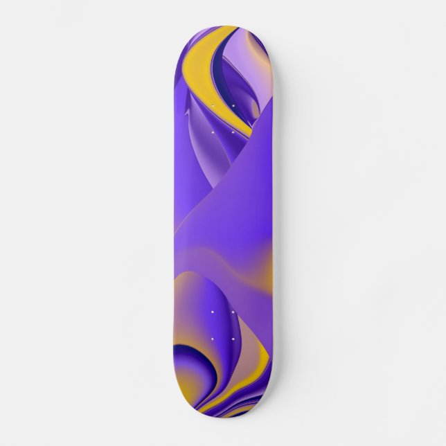Abstrakt Rainbow Mini Skateboard Bräda 18,7 Cm (Framsida)