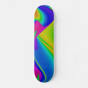 Abstrakt Rainbow Mini Skateboard Bräda 18,7 Cm