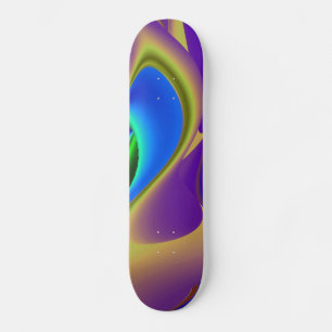 Abstrakt Rainbow Mini Skateboard Bräda 18,7 Cm