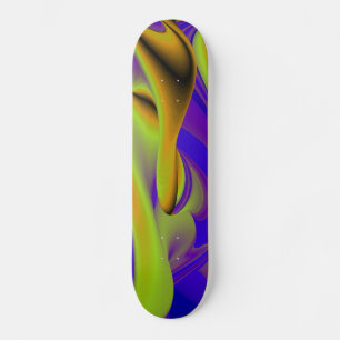 Abstrakt Rainbow Old School Skateboard Bräda 18 Cm