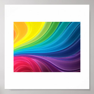 Abstrakt Rainbow Poster