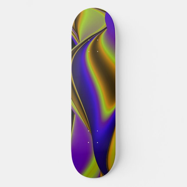 Abstrakt Rainbow Skateboard Bräda 19,5 Cm (Framsida)