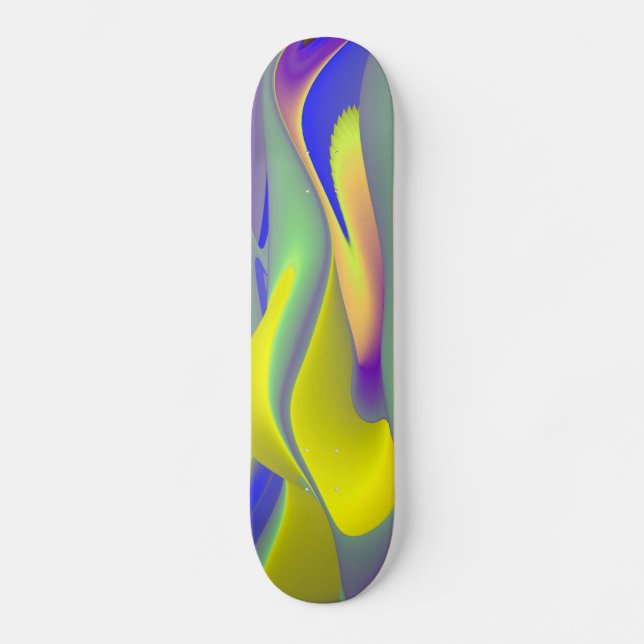 Abstrakt Rainbow Skateboard Bräda 19,5 Cm (Framsida)