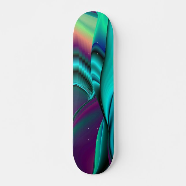 Abstrakt Rainbow Skateboard Bräda 20,5 Cm (Framsida)