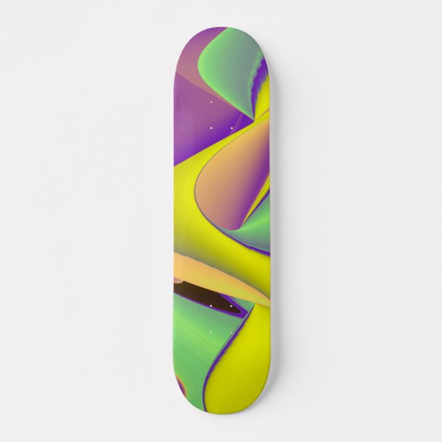 Abstrakt Rainbow Skateboard Bräda 20 Cm (Framsida)