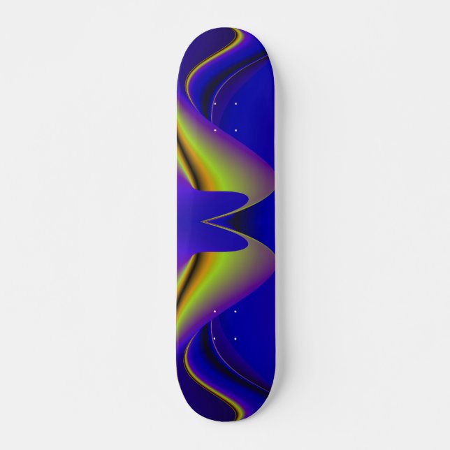 Abstrakt Rainbow Skateboard Bräda 20 Cm (Framsida)