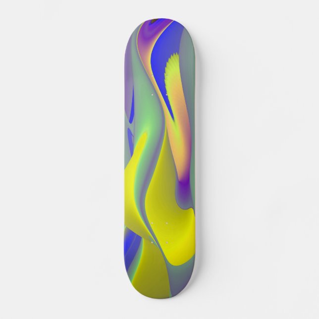Abstrakt Rainbow Skateboard Bräda 21,5 Cm (Framsida)