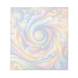 Abstrakt Rainbow Swirl Anteckningsblock